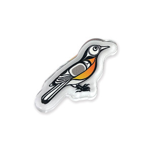 Acrylic Pin - Robin