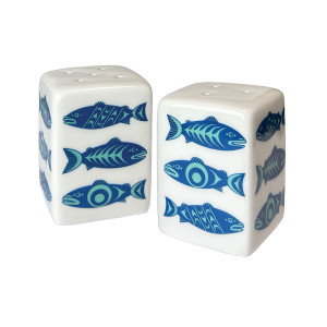 Salt & Pepper Shaker Set - Salmon in the Wild