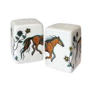 Salt & Pepper Shaker Set - Horse (Bebezhigooganzhii)
