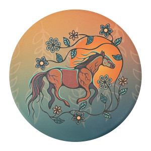 Ceramic Trivet - Horse (Bebezhigooganzhii)