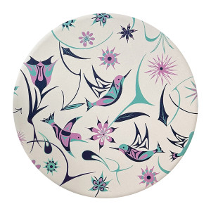 Ceramic Trivet - Hummingbirds