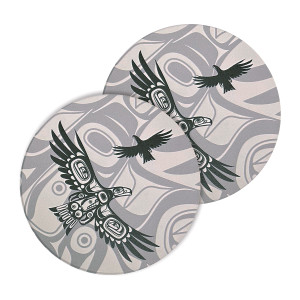 Ceramic Coasters (set of 2) - Soaring Eagle