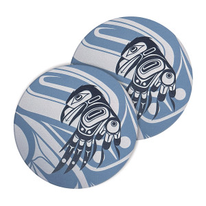 Ceramic Coasters (set of 2) - Raven Moon