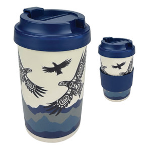 Eco Travel Mug (15oz) - Soaring Eagle