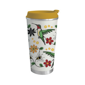 Art Travel Mug (18oz) - Hummingbird (Nenookaasi)
