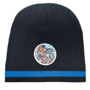 Toque (Ski Cap) - Raven and Killer Whale