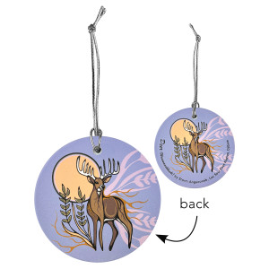 Ceramic Ornament - Deer (Waawaashkeshi)