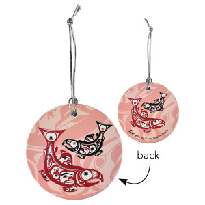 Ceramic Ornament - Salmon
