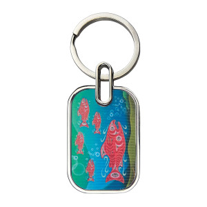 Lenticular Keychain - Coho Salmon