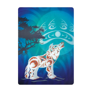 3D Lenticular Magnet - Howling Wolf