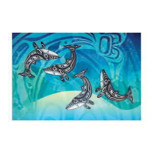3D Lenticular Art Card - Humpback Whale