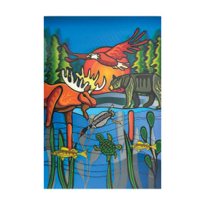 3D Lenticular Postcard - All My Relatives (Indinawemaaganidag)