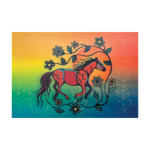 3D Lenticular Art Card - Horse (Bebezhigooganzhii)
