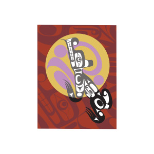 Folding Card - Wolf Moon