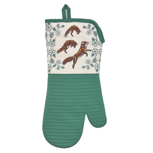 Silicone Oven Mitt - Foxes (Wagooshna)