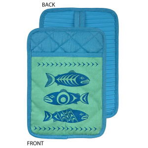 Silicone Potholder - Salmon in the Wild