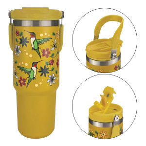 Easy-Carry Insulated Tumbler (30oz) - Hummingbird (Nenookaasi)