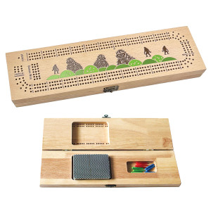 3-Track Cribbage Board - Sasquatch