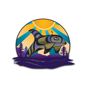 3D Magnet - Killer Whale (Blue/Purple)