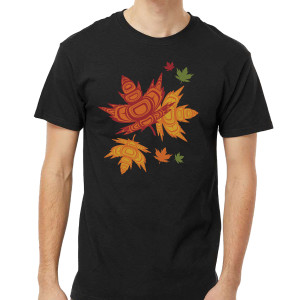 T-shirt - Indigenous Maple (Black)