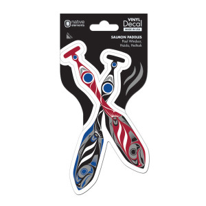 Premium Decal - Salmon Paddles Premium Decal - Salmon Paddles