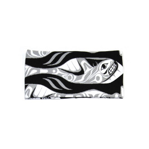 Headband - Whale Paddle - White and Grey Headband - Whale Paddle - White and Grey