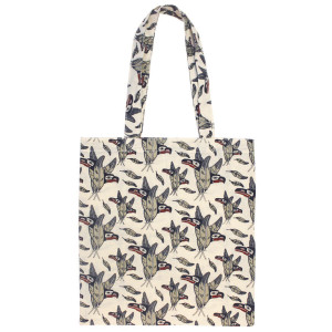 Cotton Eco Tote - Raven and Eagle Feathers