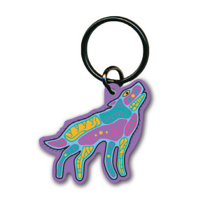 Keychain - Howling Wolf