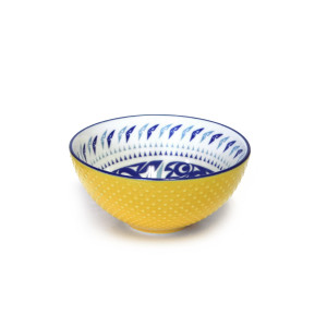 Porcelain Art Bowl (Small) - Hummingbird (Yellow)