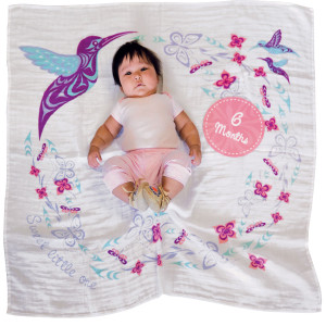 Baby Blanket and Milestone Sets- Hummingbird