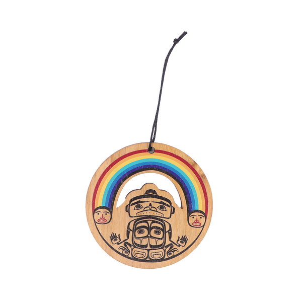 Wood Ornament - Rainbow