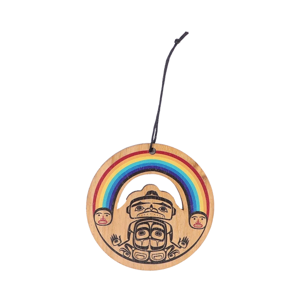 Wood Ornament - Rainbow
