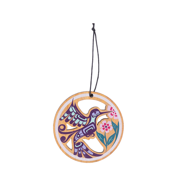Wood Ornament - Hummingbird