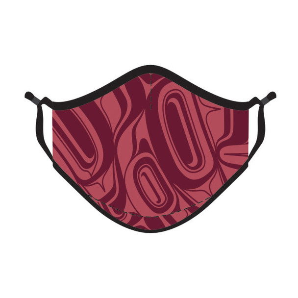 Reusable Face Mask - Eagle (Burgundy Red)