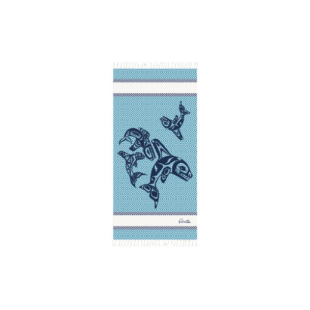 Artisan Cotton Towel (Small) - Orca Family