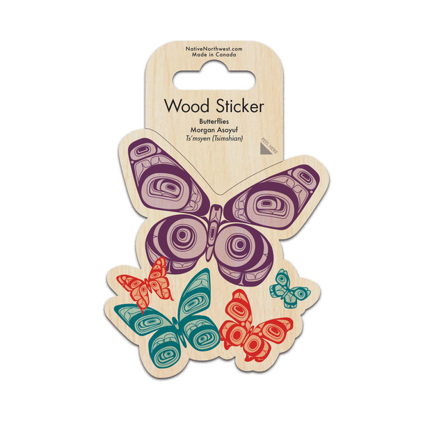 Wood Sticker - Butterflies