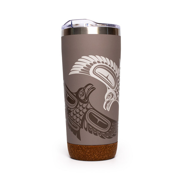 Cork Base Travel Mugs - Raven - 20 oz