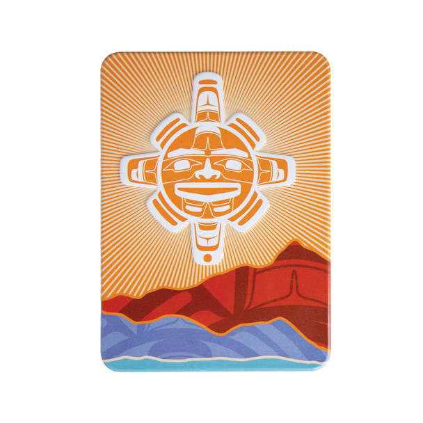 Embossed Metal Magnet - Chilkat Sun