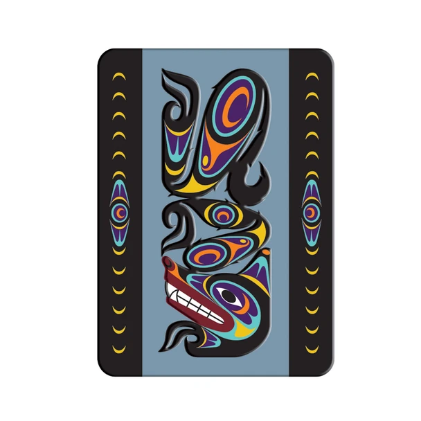 Embossed Metal Magnet - Urban Wolf