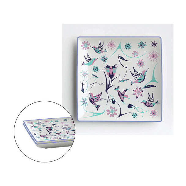 Appetizer Plates (Set of 2) - Hummingbirds