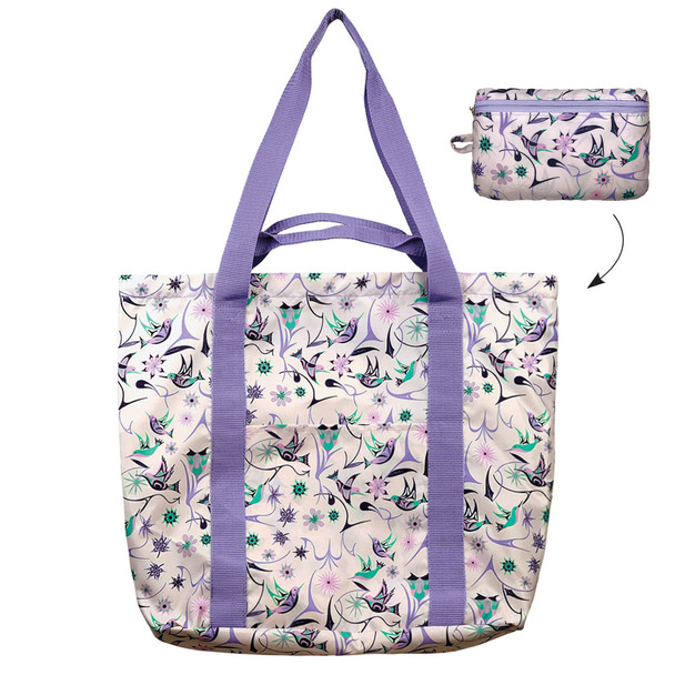 Packable Tote - Hummingbirds