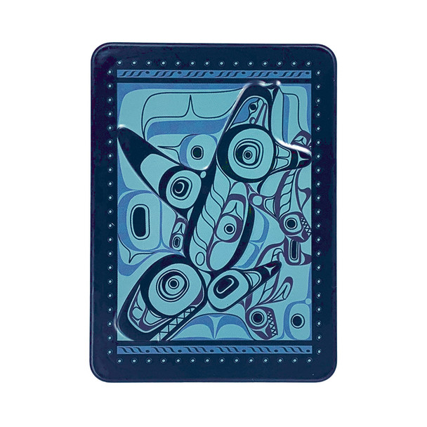 Embossed Metal Magnet - Orca Song
