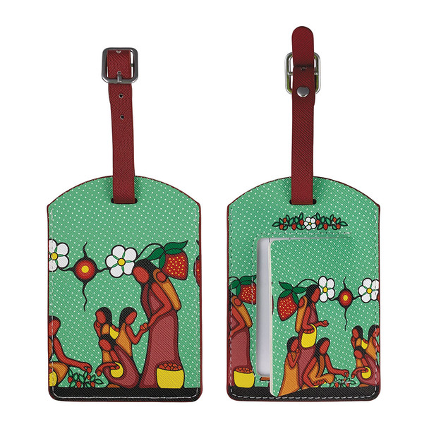 Luggage Tag - Heart Berry Gatherers Luggage Tag - Heart Berry Gatherers