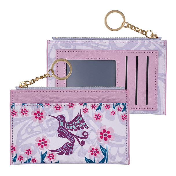 Zippered Card Wallet - Hummingbird Zippered Card Wallet - Hummingbird