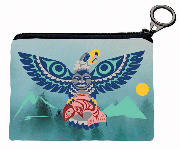 Coin Purse - Eagle Salmon