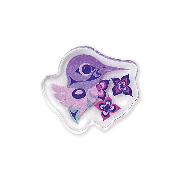 Acrylic Pin - Young Hummingbird