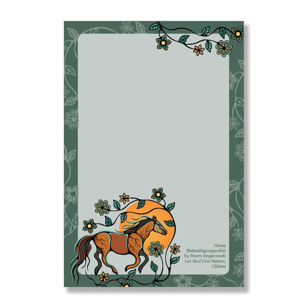 Notepad - Horse (Bebezhigooganzhii)
