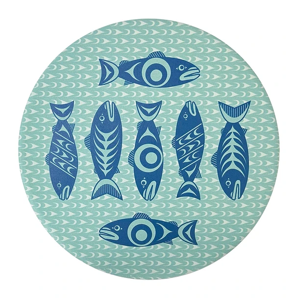 Ceramic Trivet - Salmon in the Wild