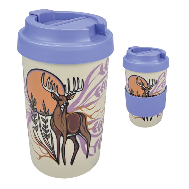 Eco Travel Mug (15oz) - Deer (Waawaashkeshi)