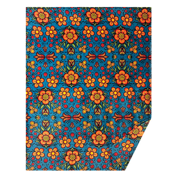 Fleece Blanket - Prairie Beadwork